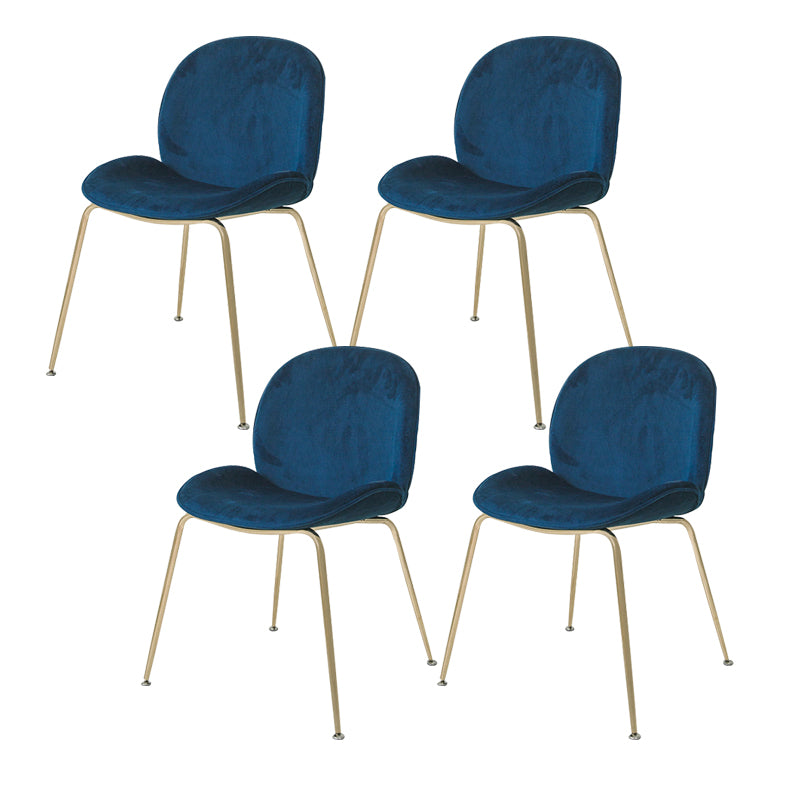 Glam Style Dining Chair Upholstered Dining Side Chair for Indoor