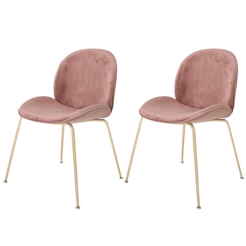 Glam Style Dining Chair Upholstered Dining Side Chair for Indoor