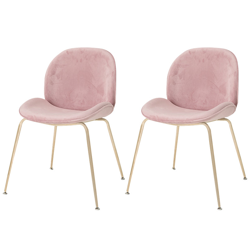 Glam Style Dining Chair Upholstered Dining Side Chair for Indoor