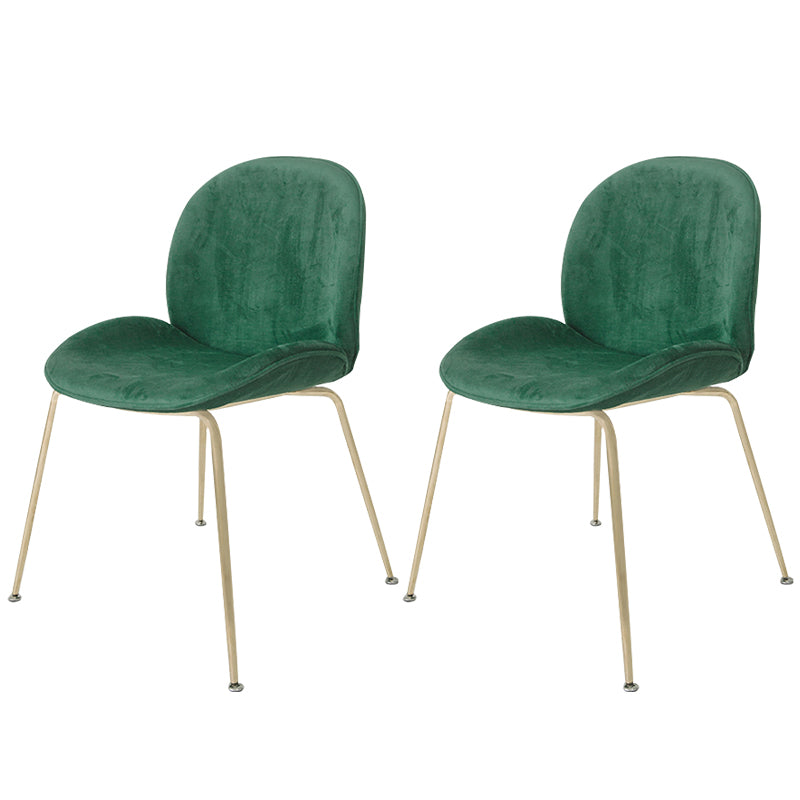 Glam Style Dining Chair Upholstered Dining Side Chair for Indoor