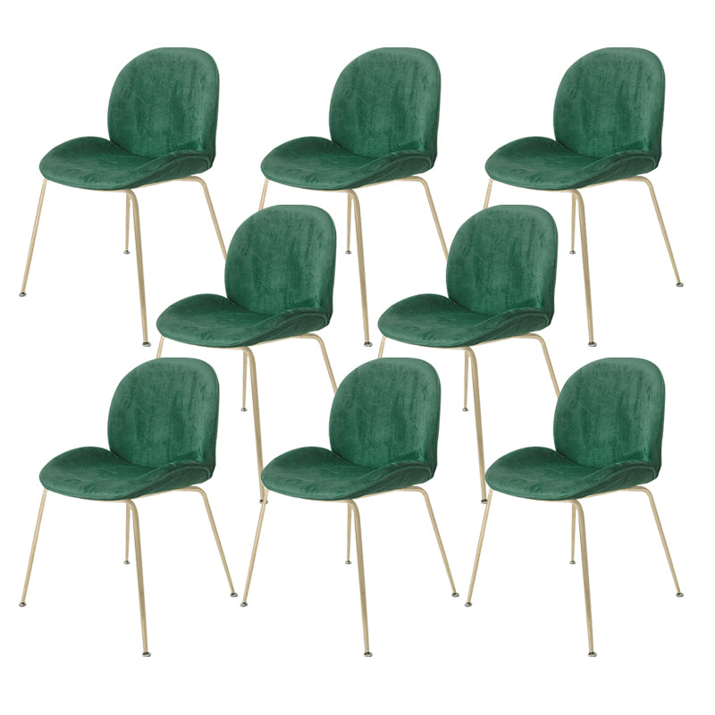 Glam Style Dining Chair Upholstered Dining Side Chair for Indoor