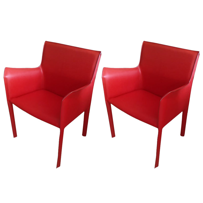 Contemporary Dining Arm Chair Faux Leather Home Dining Side Chair