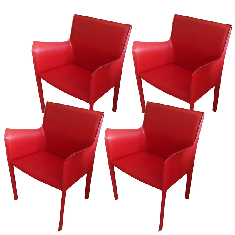 Contemporary Dining Arm Chair Faux Leather Home Dining Side Chair