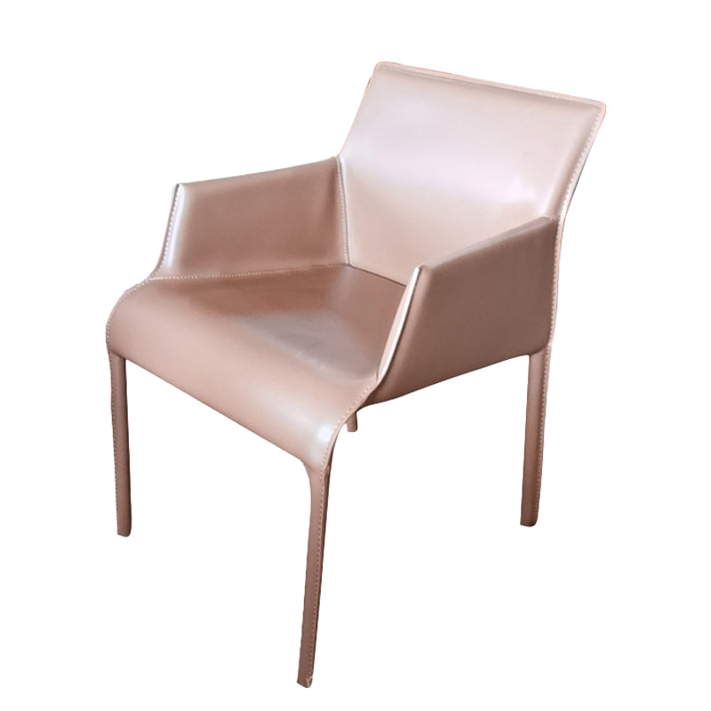 Contemporary Dining Arm Chair Faux Leather Home Dining Side Chair