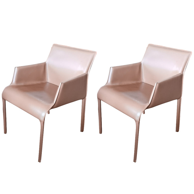 Contemporary Dining Arm Chair Faux Leather Home Dining Side Chair