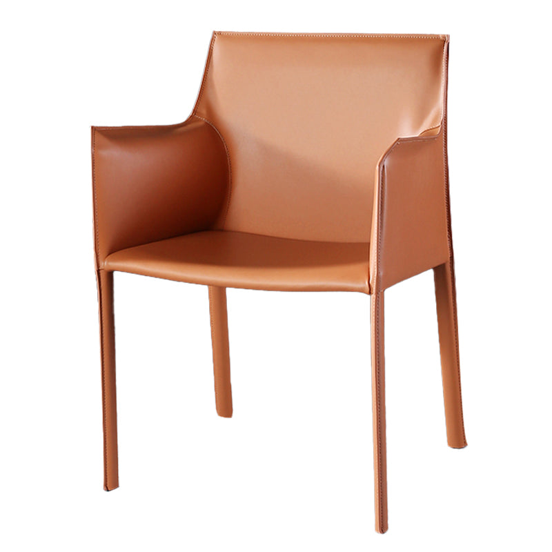 Contemporary Dining Arm Chair Faux Leather Home Dining Side Chair