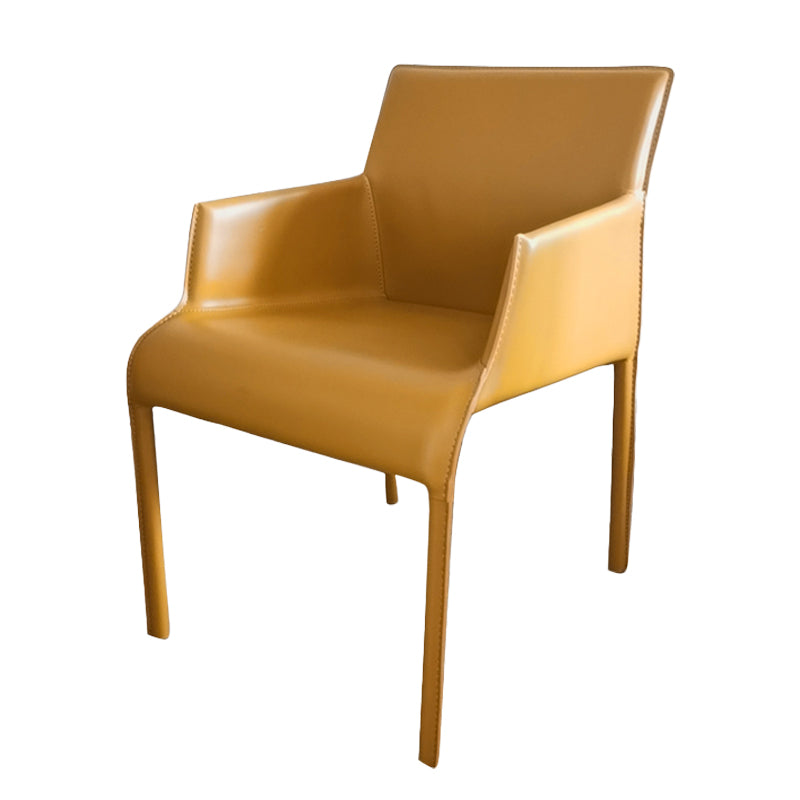 Contemporary Dining Arm Chair Faux Leather Home Dining Side Chair