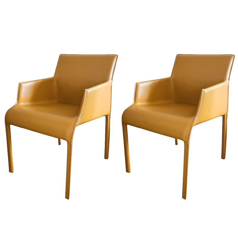 Contemporary Dining Arm Chair Faux Leather Home Dining Side Chair