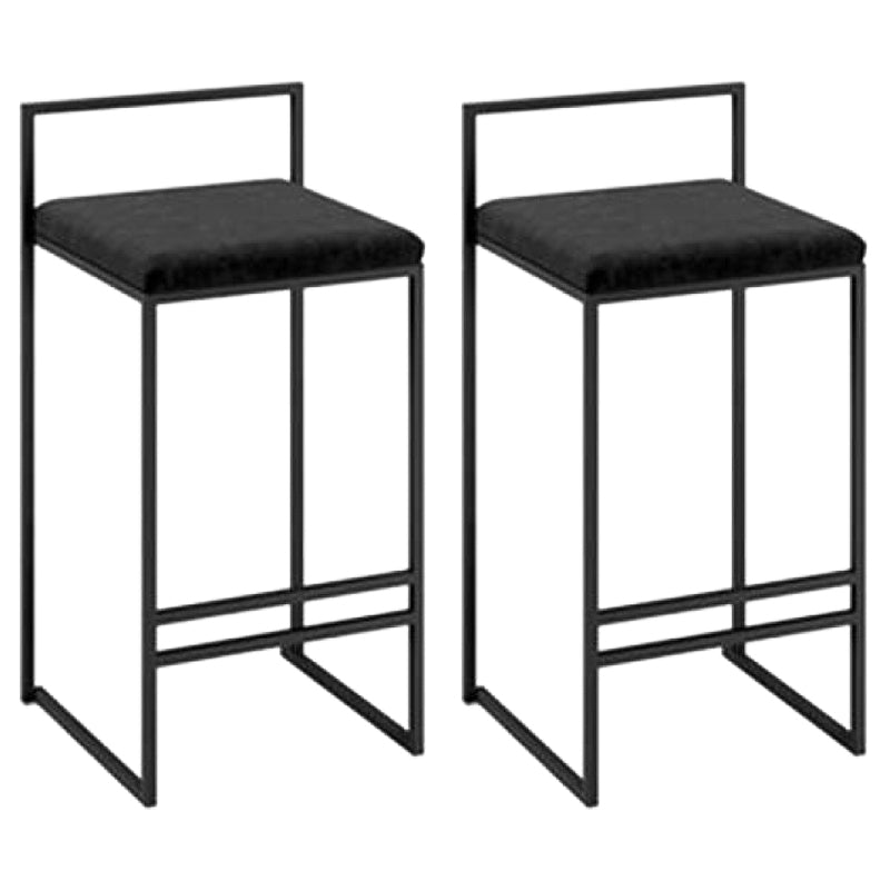 Industrial Metal Black White Barstool Counter Stool Metal Footrest Furniture
