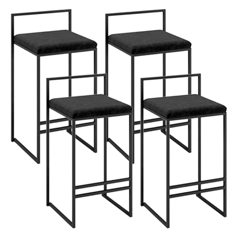 Industrial Metal Black White Barstool Counter Stool Metal Footrest Furniture