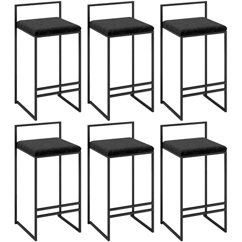 Industrial Metal Black White Barstool Counter Stool Metal Footrest Furniture