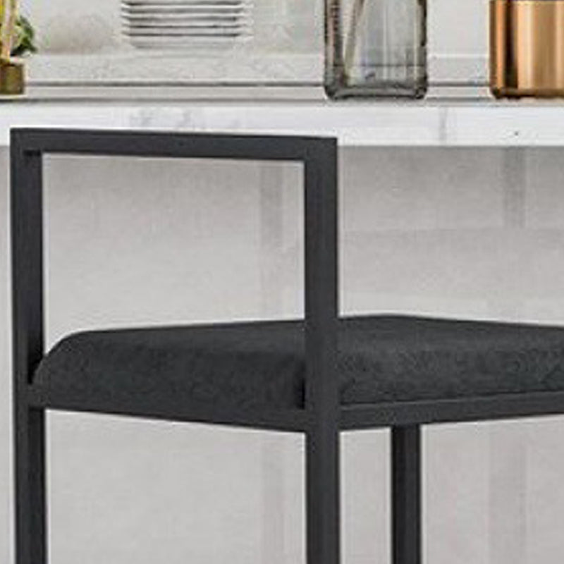 Industrial Metal Black White Barstool Counter Stool Metal Footrest Furniture