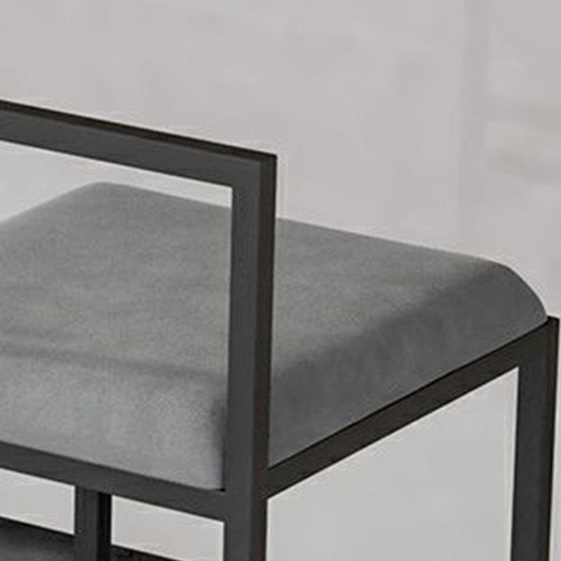 Industrial Metal Black White Barstool Counter Stool Metal Footrest Furniture