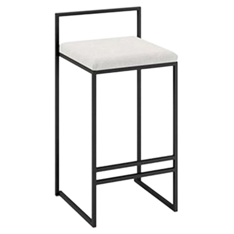Industrial Metal Black White Barstool Counter Stool Metal Footrest Furniture