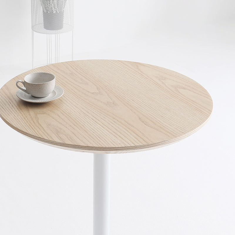 Industrial Bar Height Cocktail Table Pedestal Wood Bistro Bar Desk