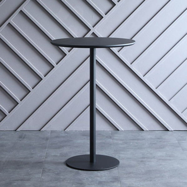 Industrial Solid Wood Bar Table Round Dining Table for Kitchen Living Room