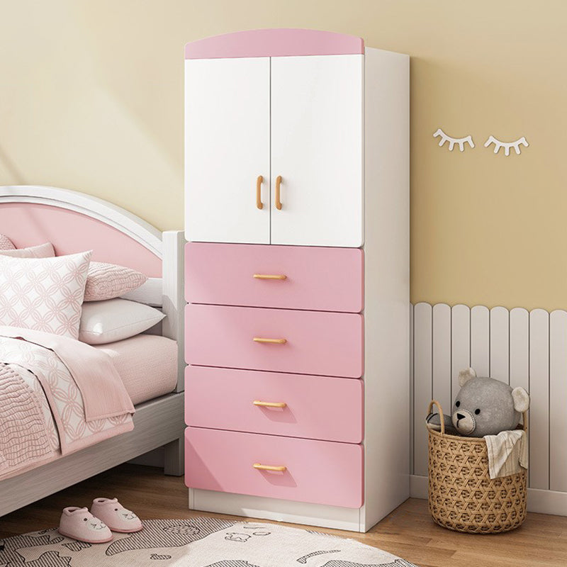 Contemporary Style Wooden Wardrobe White Colour Wardrobe Closet for Home