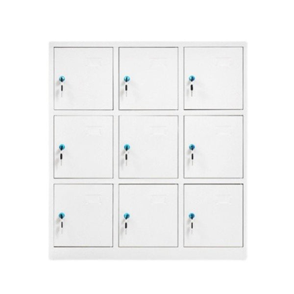 Metal Non-Hanging Armoire Modern Storage Cabinet with Hinged Doors