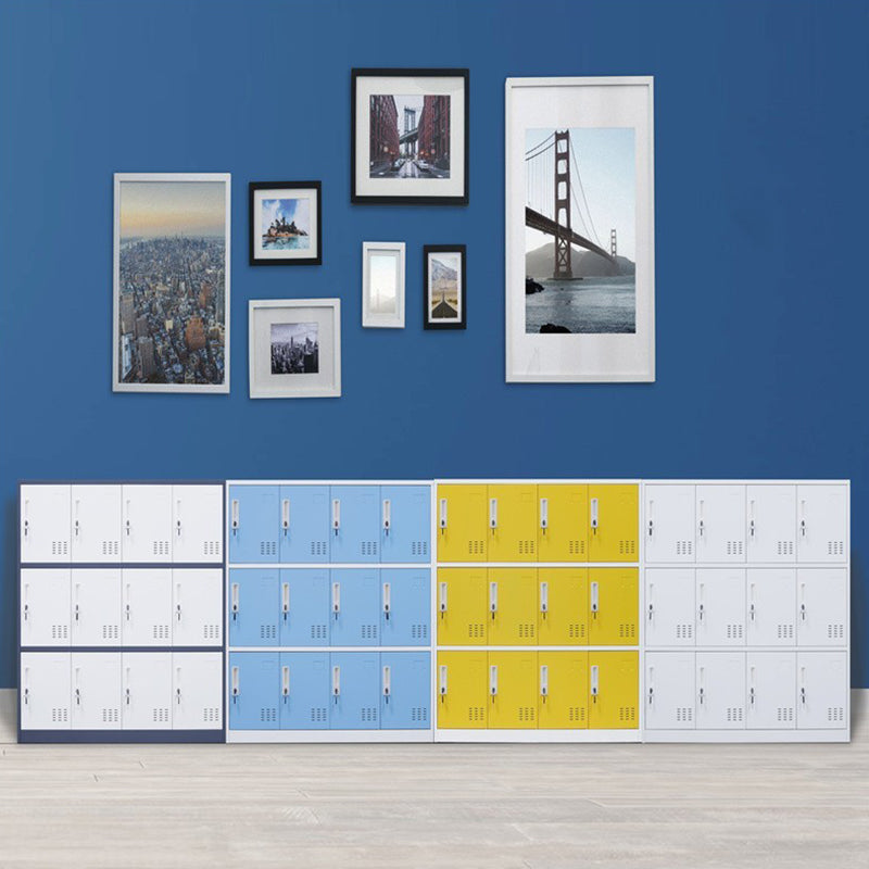 Metal Non-Hanging Armoire Modern Storage Cabinet with Hinged Doors