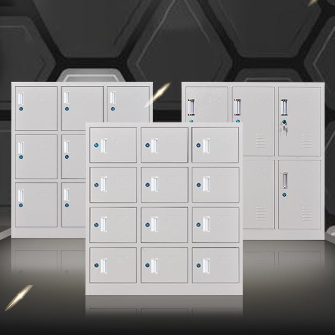 Metal Non-Hanging Armoire Modern Storage Cabinet with Hinged Doors