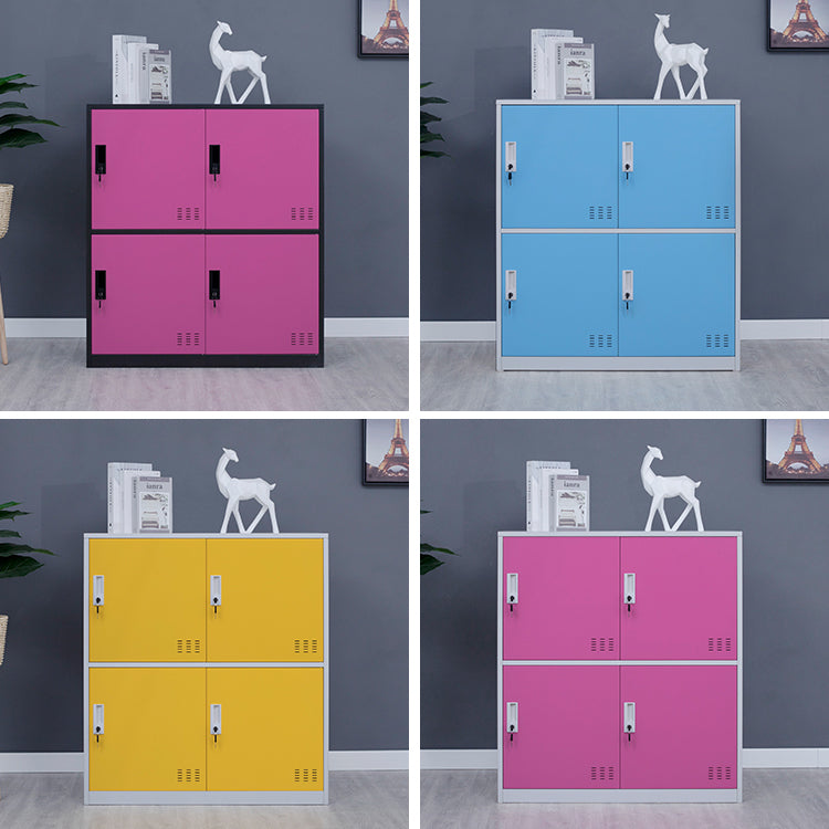 Metal Non-Hanging Armoire Modern Storage Cabinet with Hinged Doors