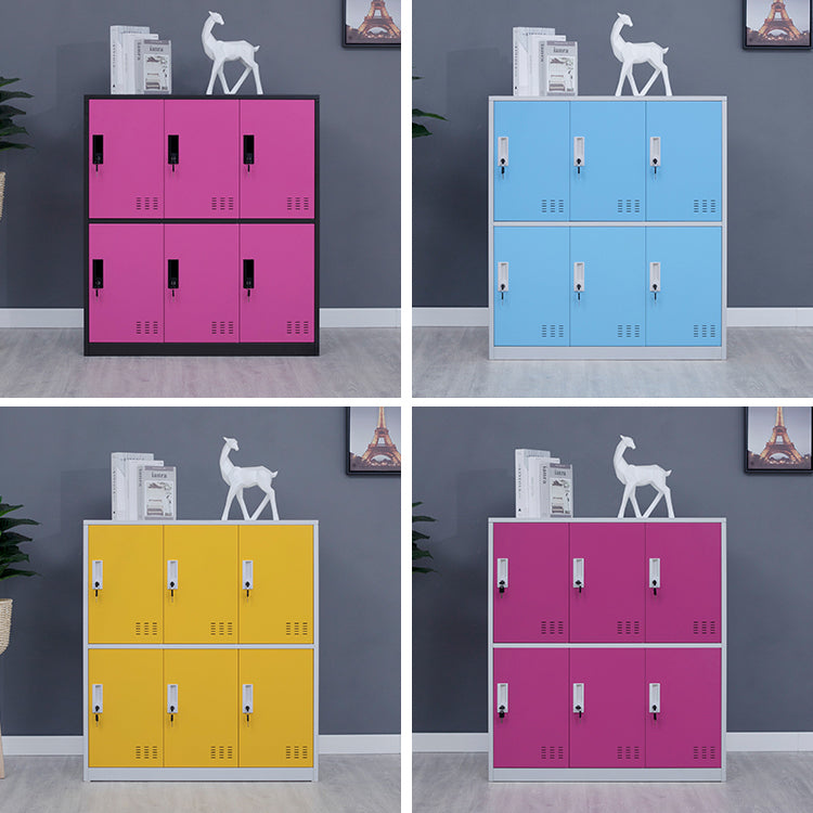 Metal Non-Hanging Armoire Modern Storage Cabinet with Hinged Doors