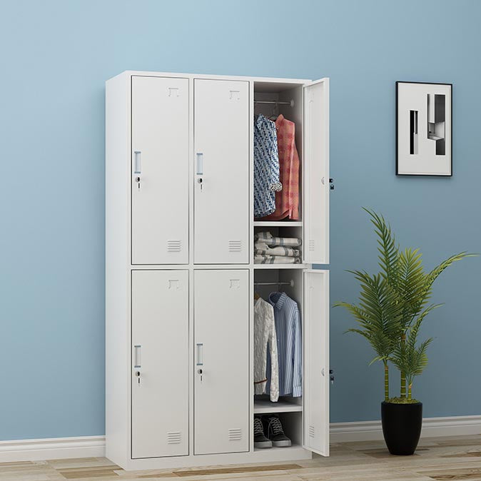 Contemporary Hinged Wardrobe Closet Steel Wardrobe Cabinet for Home