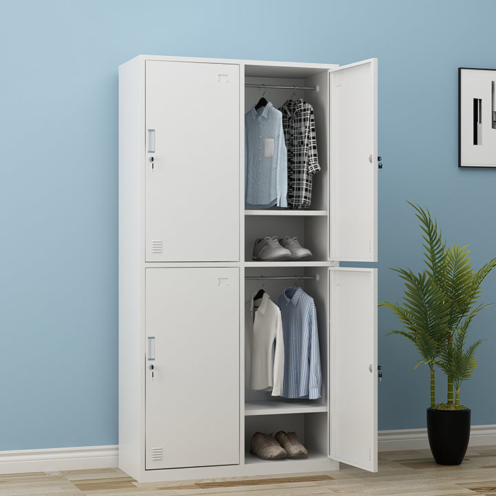 Contemporary Hinged Wardrobe Closet Steel Wardrobe Cabinet for Home
