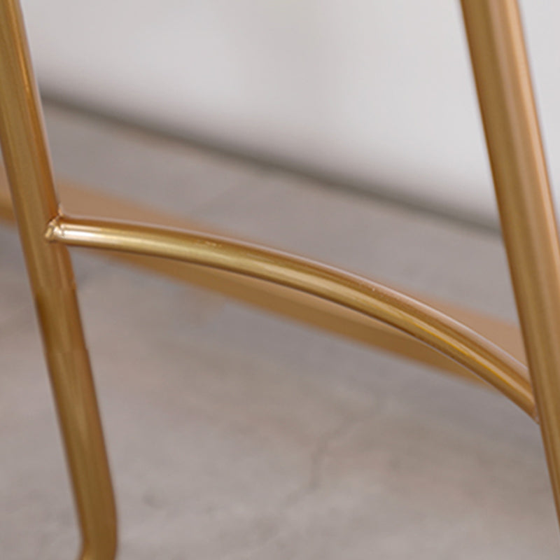 Glam Trestle Bar Table Set 1/2/3 Pieces Rectangle Wood Counter Height Set in White