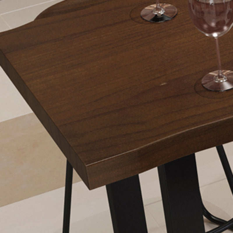 Glam Wood Pub Dining Set 1/2/5/7/9 Pieces Shop Bar Pub Table Set in Brown