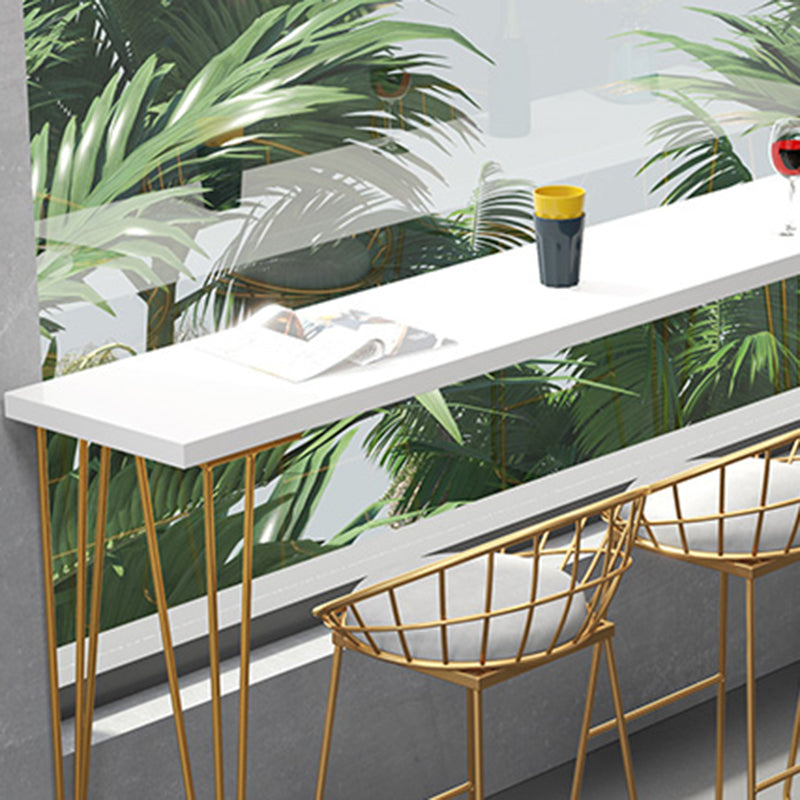 Glam 1/5/9 Pieces Counter Height Set Rectangle White Legs Indoor Pub Dining Set