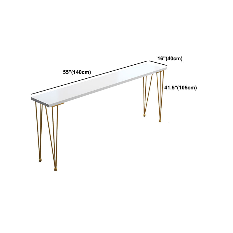 Glam 1/5/9 Pieces Counter Height Set Rectangle White Legs Indoor Pub Dining Set
