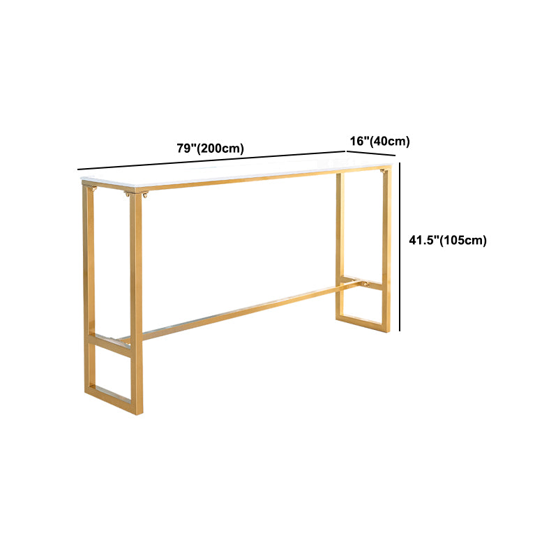 Indoor Trestle 1/4/7 Pieces Pub Set Modern White Rectangle Table and Stool Set