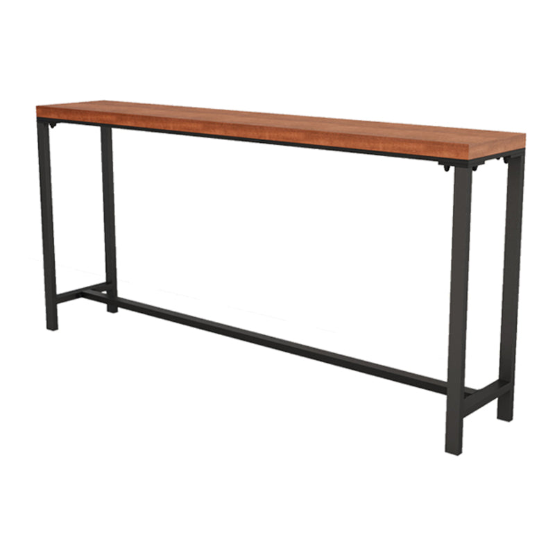 Industrial 1/5/9 Pieces Bar Table Set Rectangle Pine Wood Counter Table for Bar