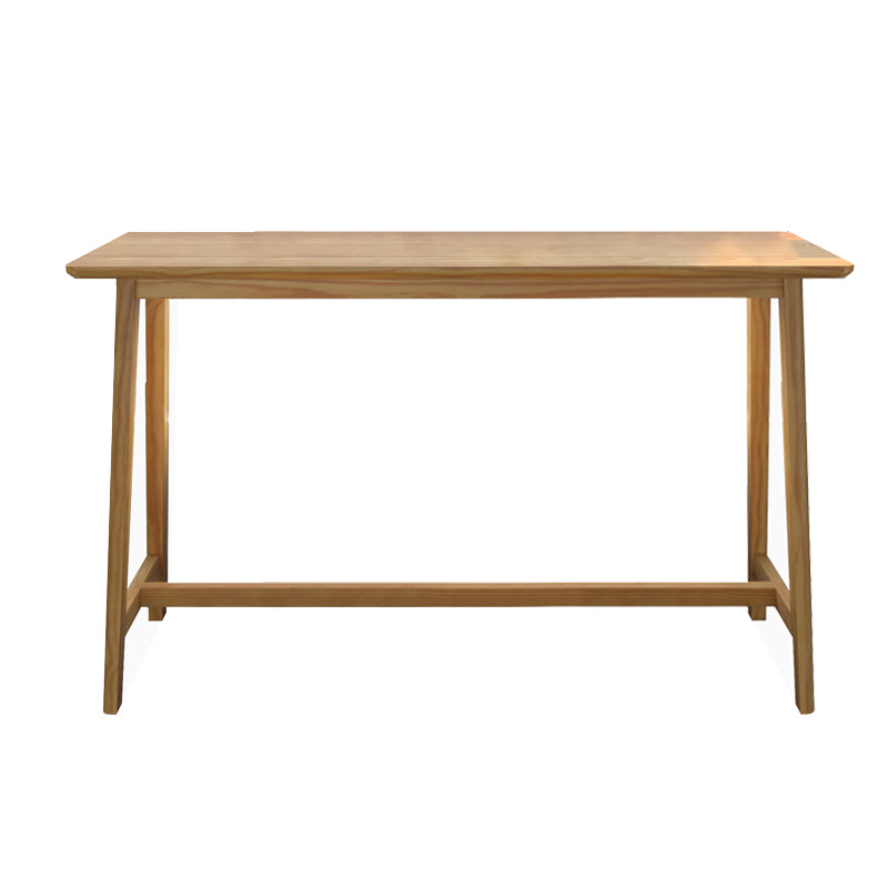 Modern Rectangle Pub Table Set 1/2/4 Pieces Wooden Counter Table with Backless Stools