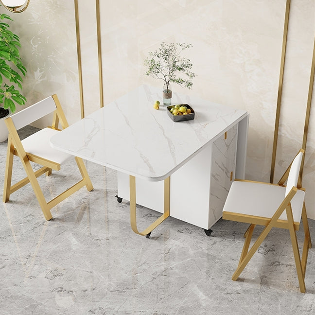 Modern Style Foldable Table Set 1/2/3/7 Pieces Dining Set for Home