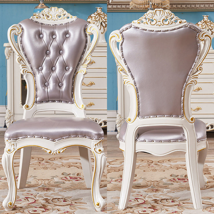 Victoria Style Rectangle Table Set 1/2/7 Pieces Dining Set for Home