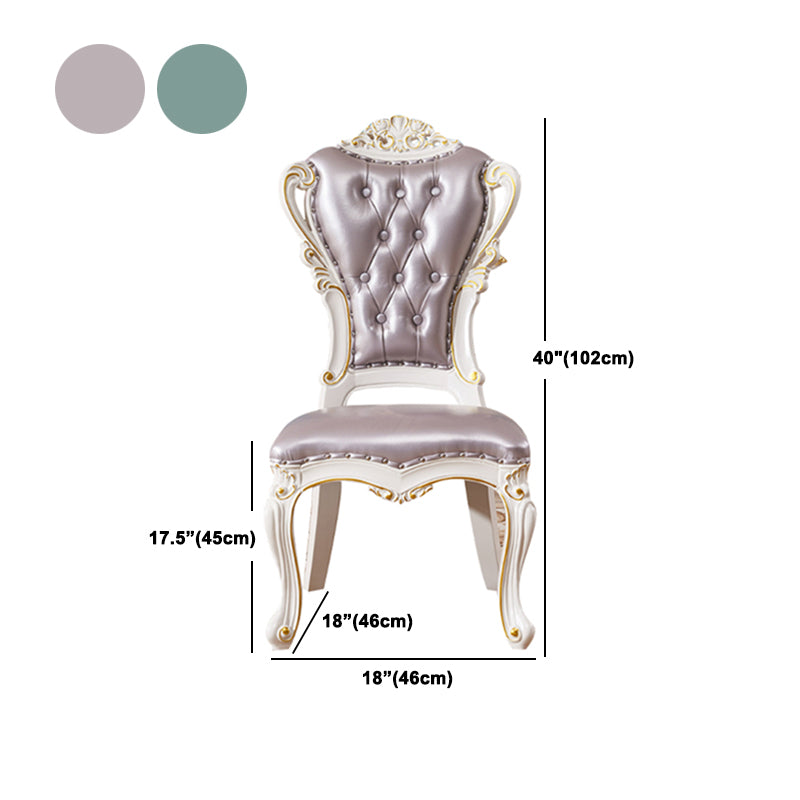 Victoria Style Rectangle Table Set 1/2/7 Pieces Dining Set for Home