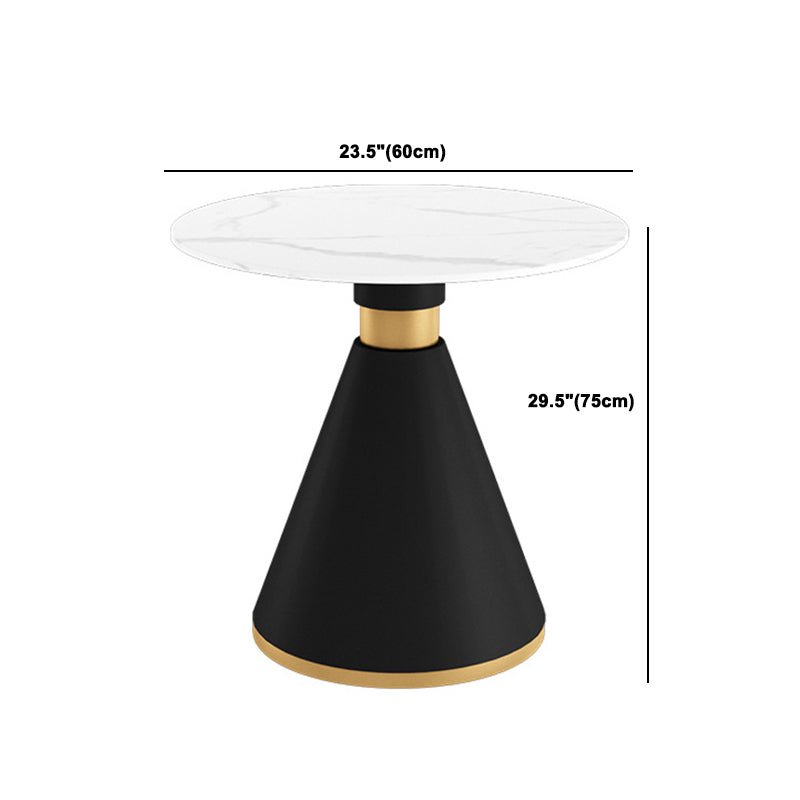 Glam Sintered Stone Dining Set Round 1/2/5 Pieces Dining Set