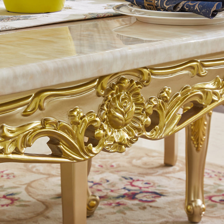 Victoria Rectangle Table Set 1/2/5/7 Pieces Dining Set for Home Use