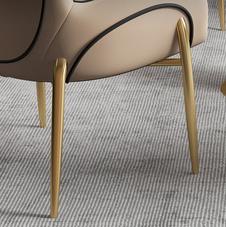 Modern Faux Marble Dining Set Round 1/5 Pieces Dining Set for Home Use