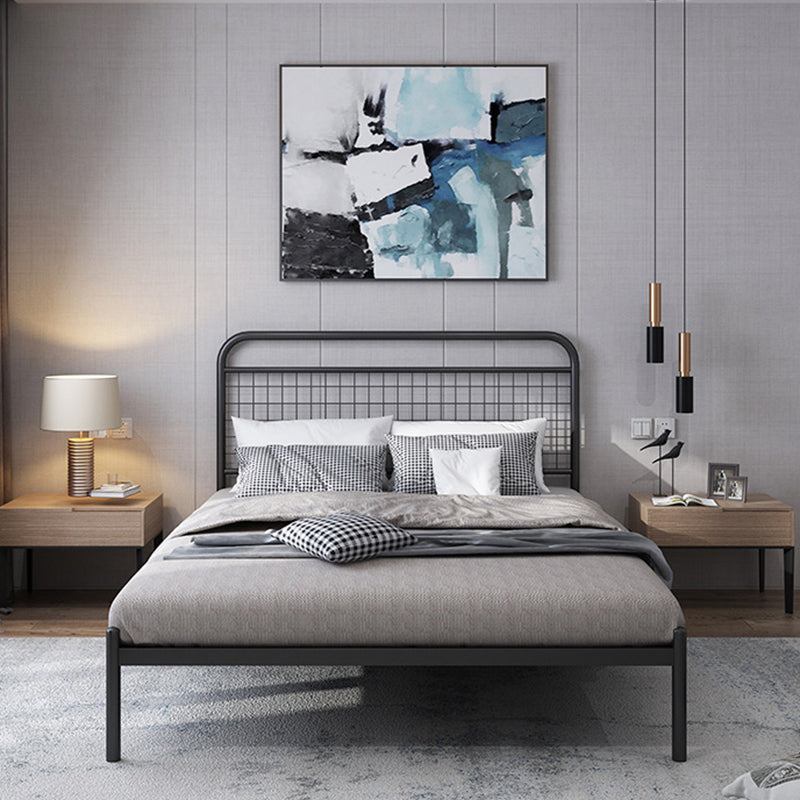 84.65 inch Wide Industrial Standard Bed Metal Bed with Headboard