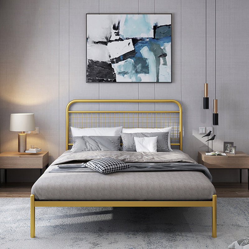 84.65 inch Wide Industrial Standard Bed Metal Bed with Headboard