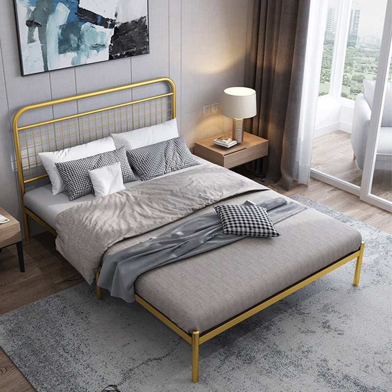 84.65 inch Wide Industrial Standard Bed Metal Bed with Headboard