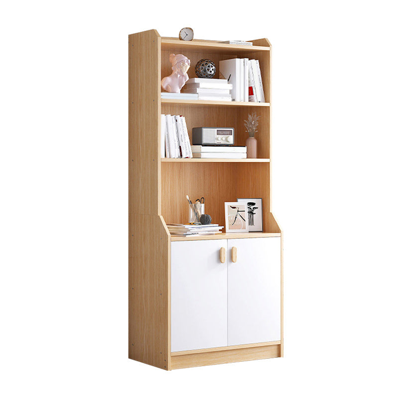 Modern Accent Cabinet with Wooden Shelves and Doors Water Resistant Cabinet