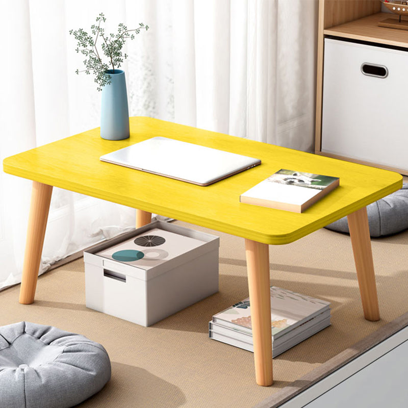 Modern Simple 1 Single Coffee Table Wooden Coffee Table - 15.75" D