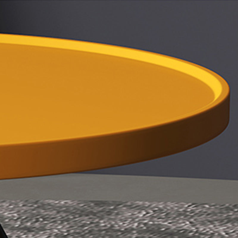 Pine Wood 4 Legs Coffee Table Modernism Round Tray Table Cocktail Table