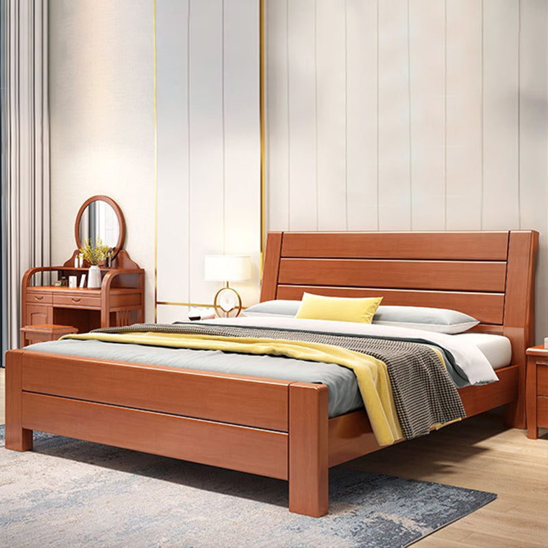 Traditional Metal Panel Rectangular with Headboard Standard Bed