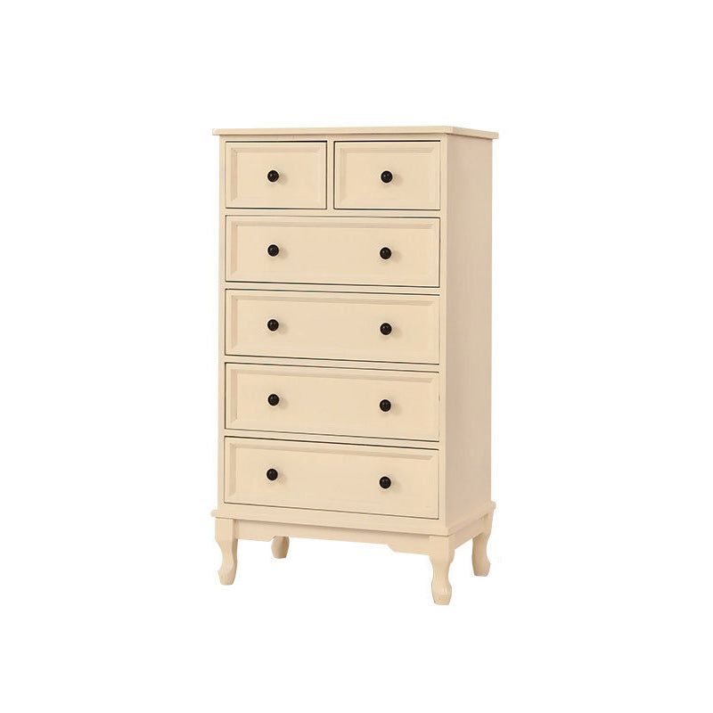 Modern Accent Cabinet with Drawers and Wooden Cabriole Legs Cabinet