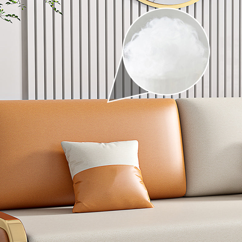 34.6" H Contemporary Faux Leather Armless Sofa Bed for Living Room